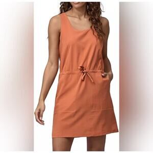 New Patagonia Women’s Fleetwith Dress Sienna Clay Sleeveless Drawstring Small